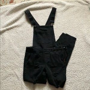 Black overalls